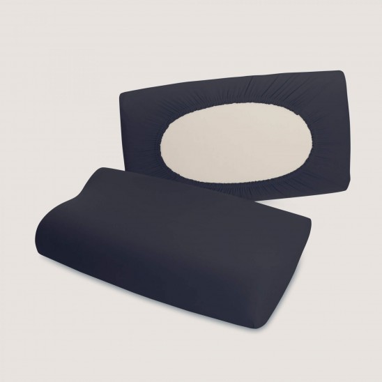 FleXibel pagalvės užvalkalas su gumai tamsiai pilkas